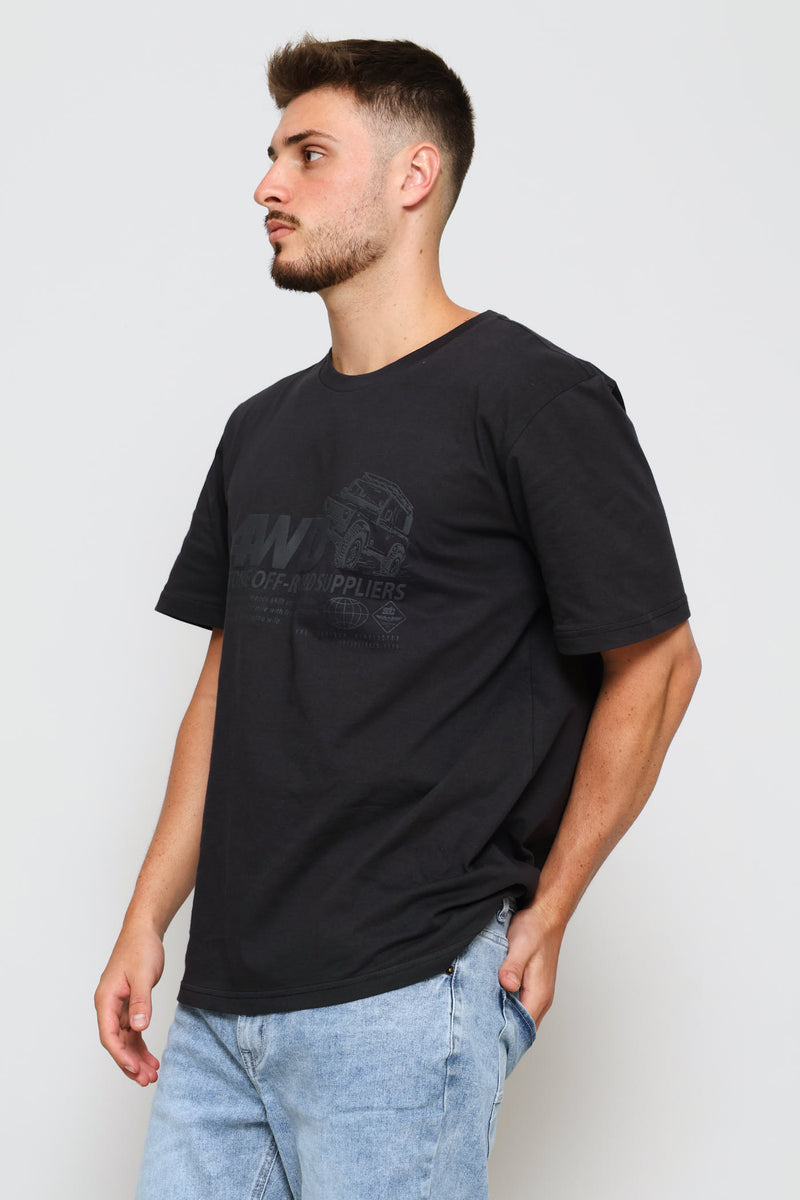 Off Road Tee - Gunmetal