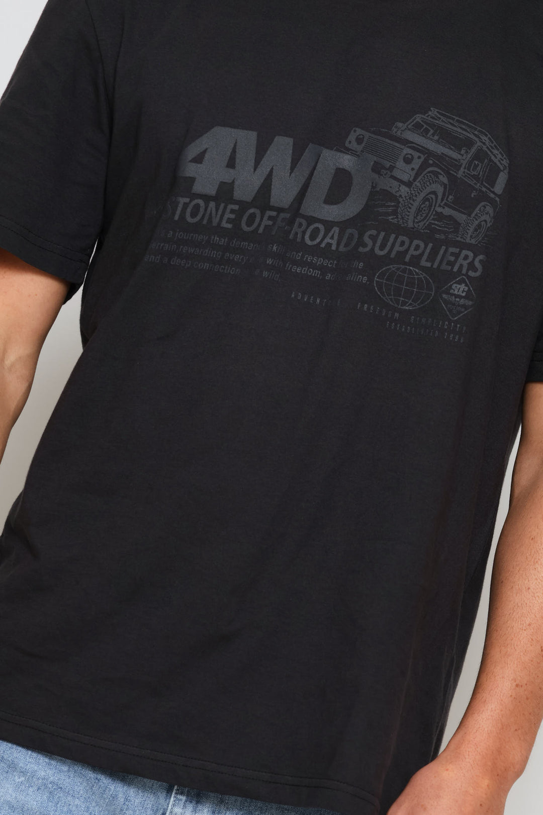 Off Road Tee - Gunmetal