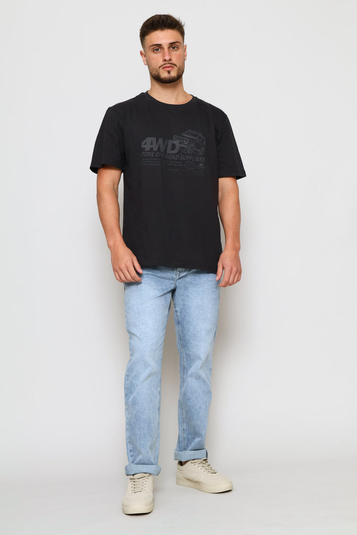 Off Road Tee - Gunmetal