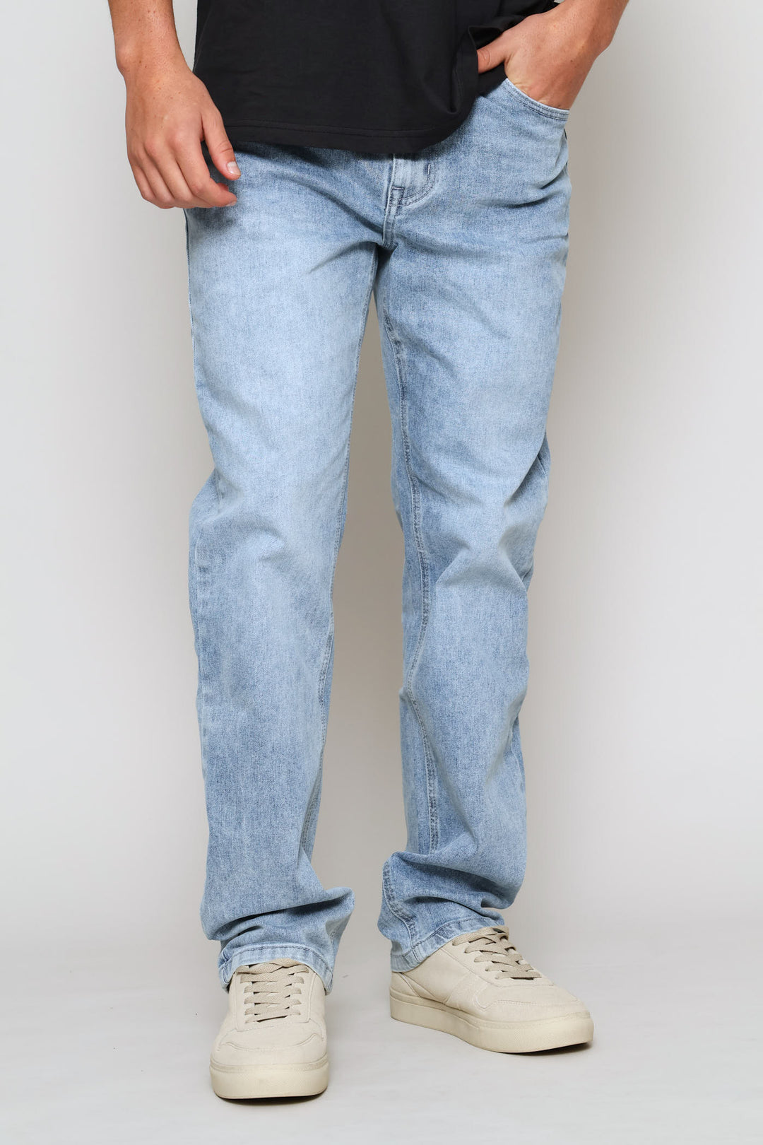 Vintage Summer Wash Straight Denim - Light Wash