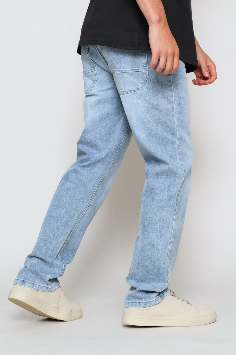 Vintage Summer Wash Straight Denim - Light Wash