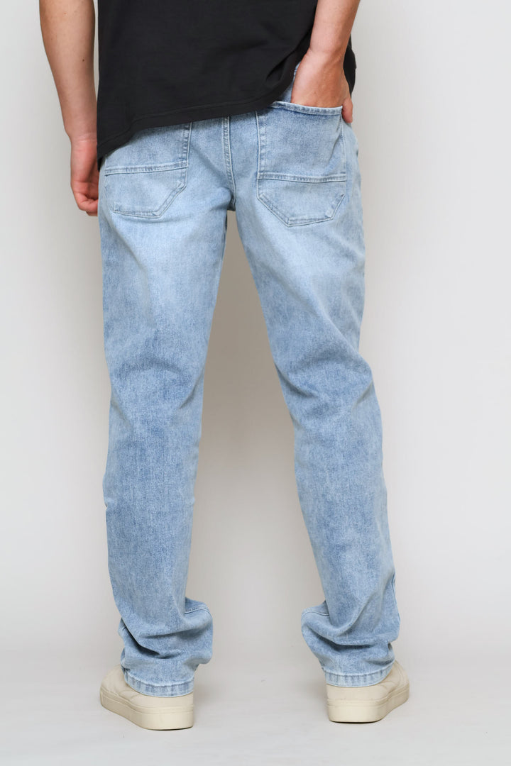 Vintage Summer Wash Straight Denim - Light Wash