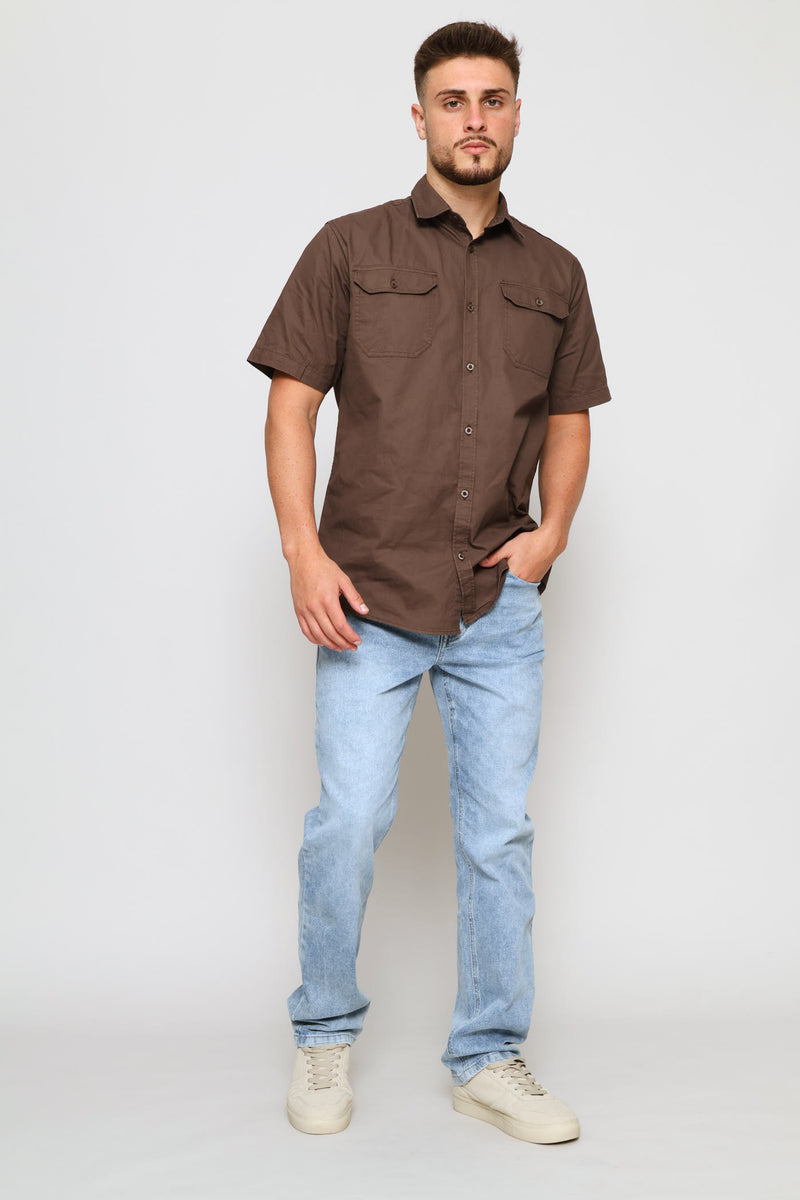Flap Pocket Shirt - Olive