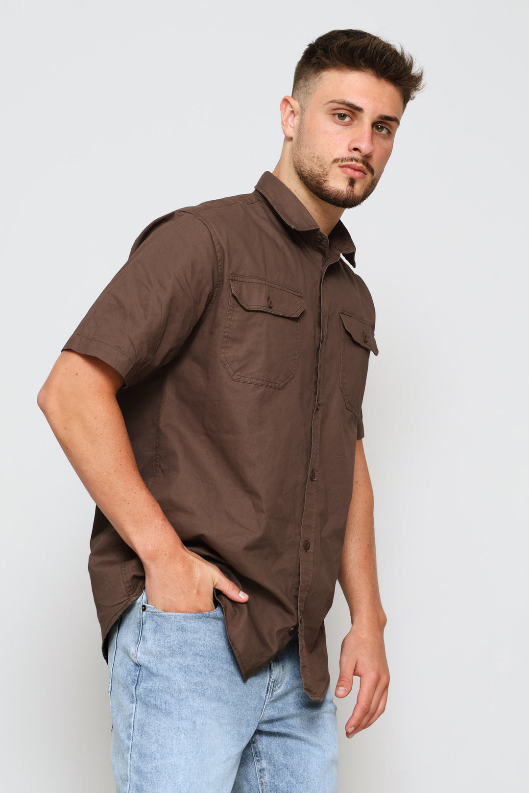 Flap Pocket Shirt - Olive