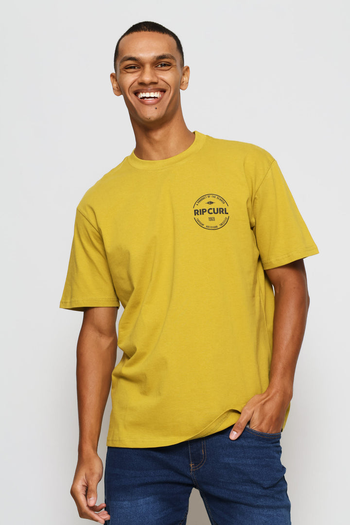 2 Pack Short Sleeve Tee - Mustard/Cream