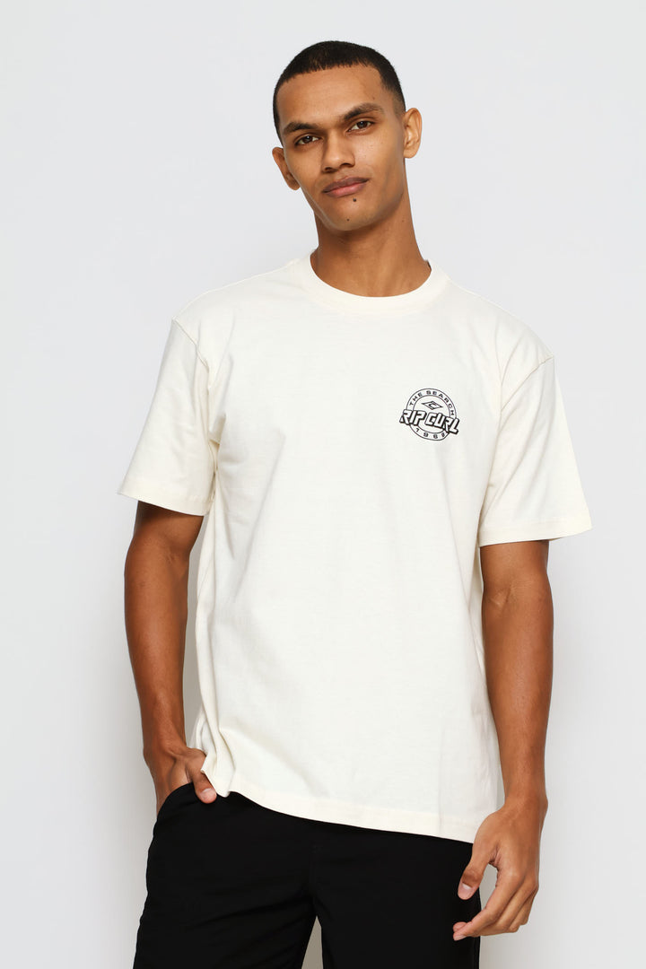 2 Pack Short Sleeve Tee - Cream/Navy