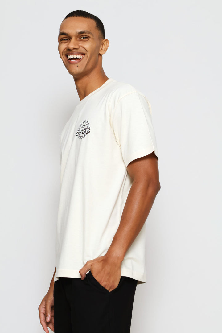 2 Pack Short Sleeve Tee - Cream/Navy