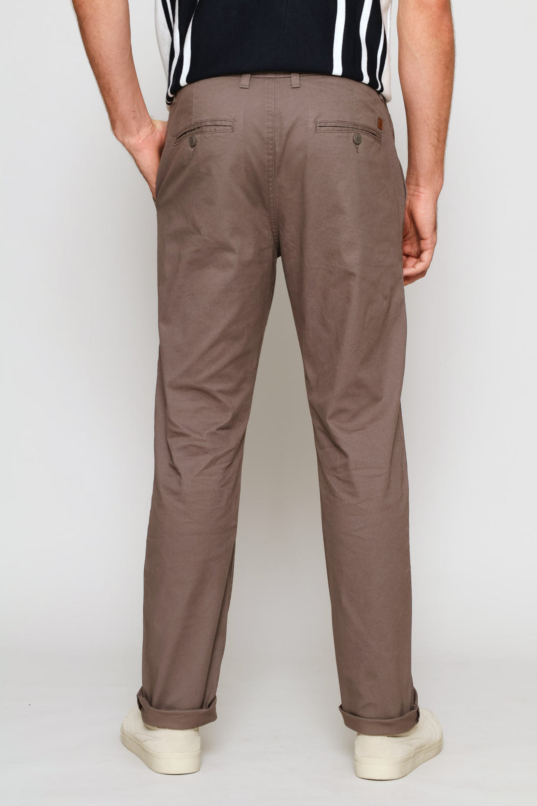 Basic Straight Stretch Chino - Mushroom