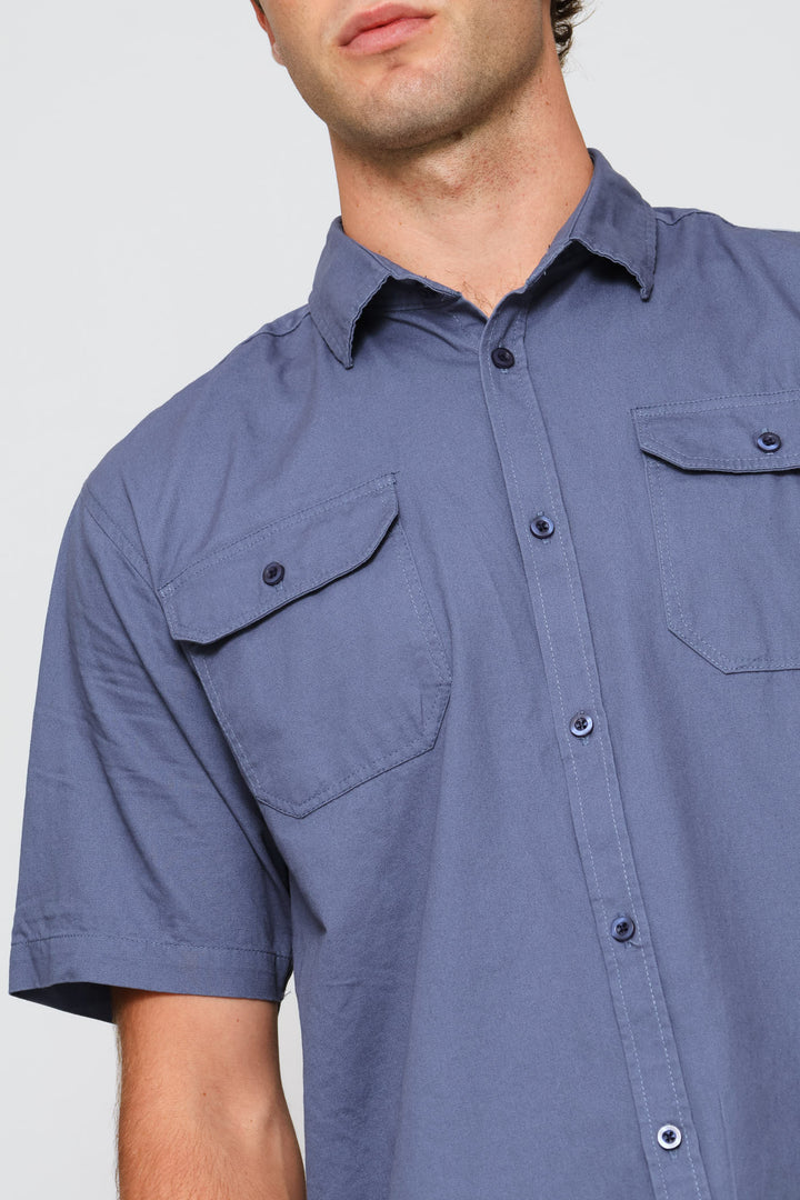 Flap Pocket Shirt - Airforce