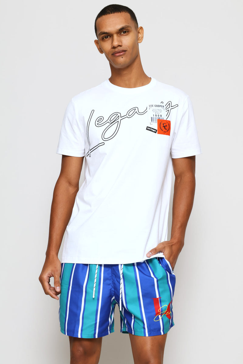 Stripe Swim Shorts - Blue