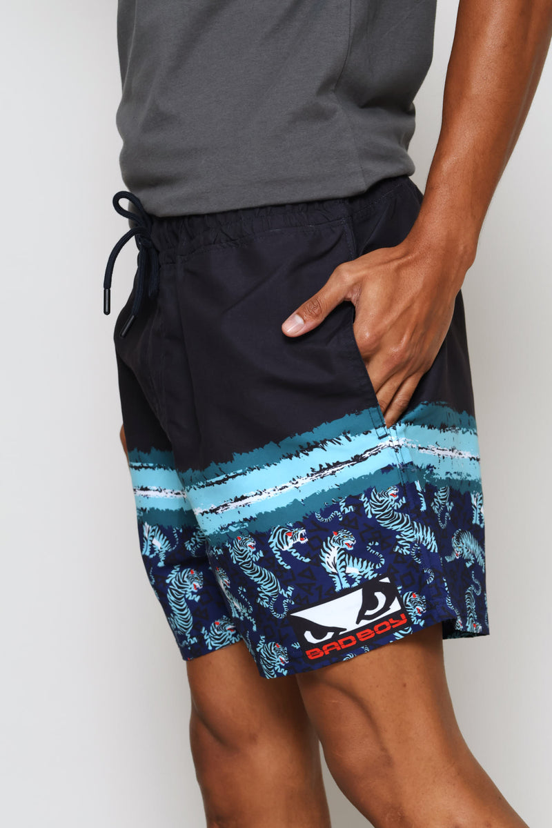 Tiger Board Shorts - Navy