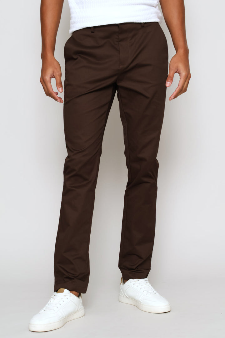 Slim Smart Chino - Coffee