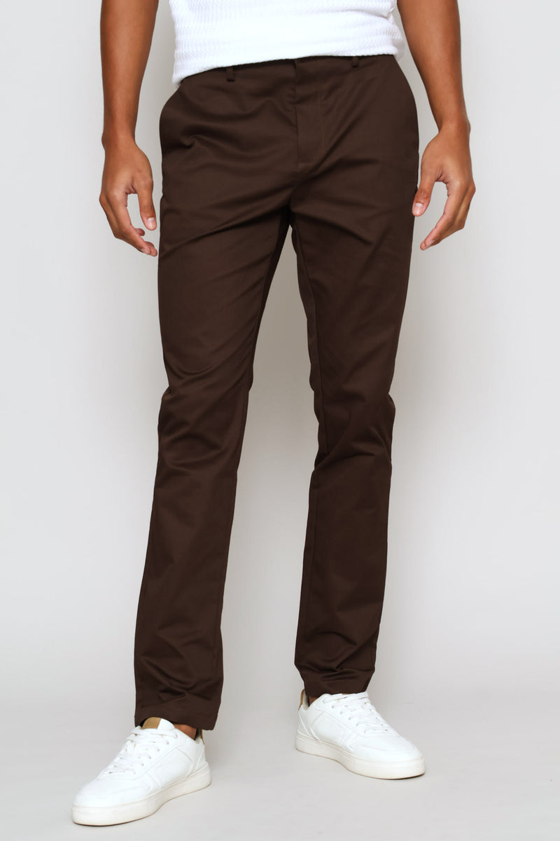 Slim Smart Chino - Coffee