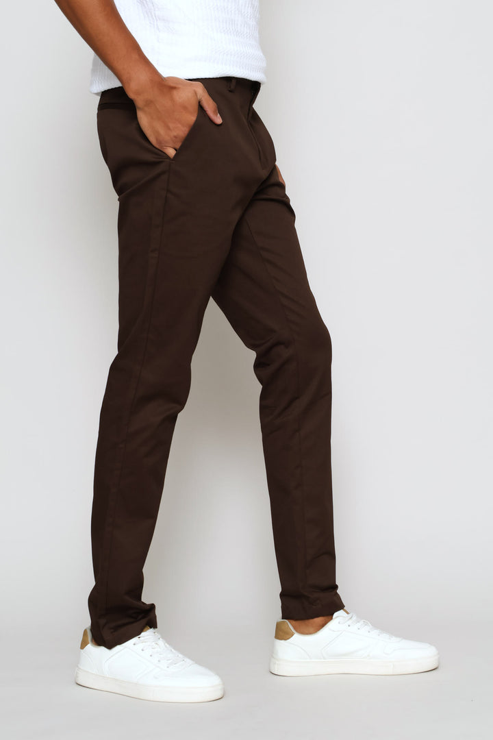 Slim Smart Chino - Coffee
