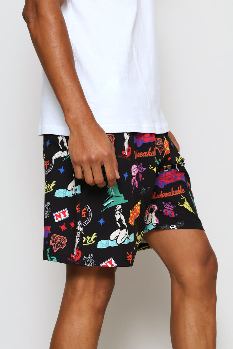Ny Print Swim Short - Multi