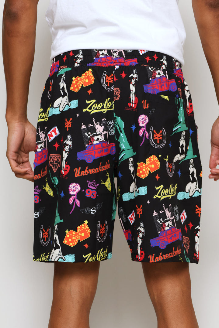 Ny Print Swim Short - Multi