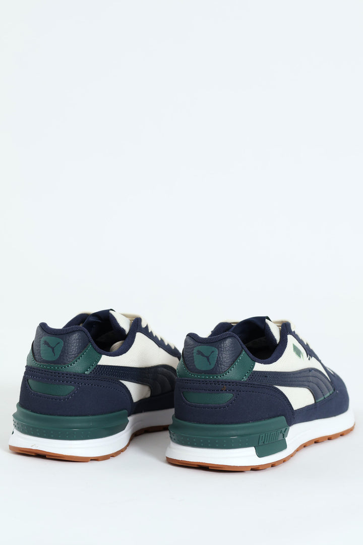 Graviton Clip Detail Lace Up Sneaker - Petrol