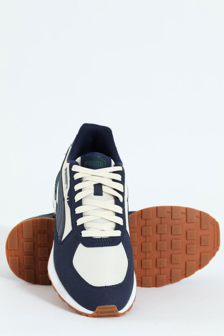 Graviton Clip Detail Lace Up Sneaker - Petrol