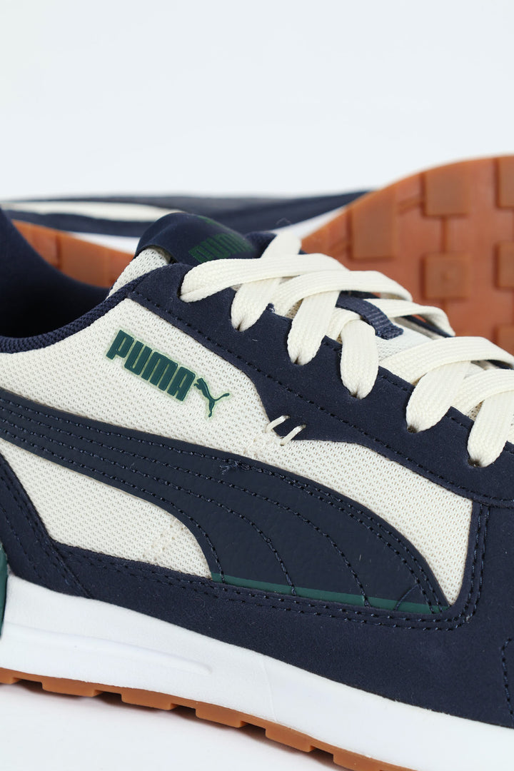 Graviton Clip Detail Lace Up Sneaker - Petrol