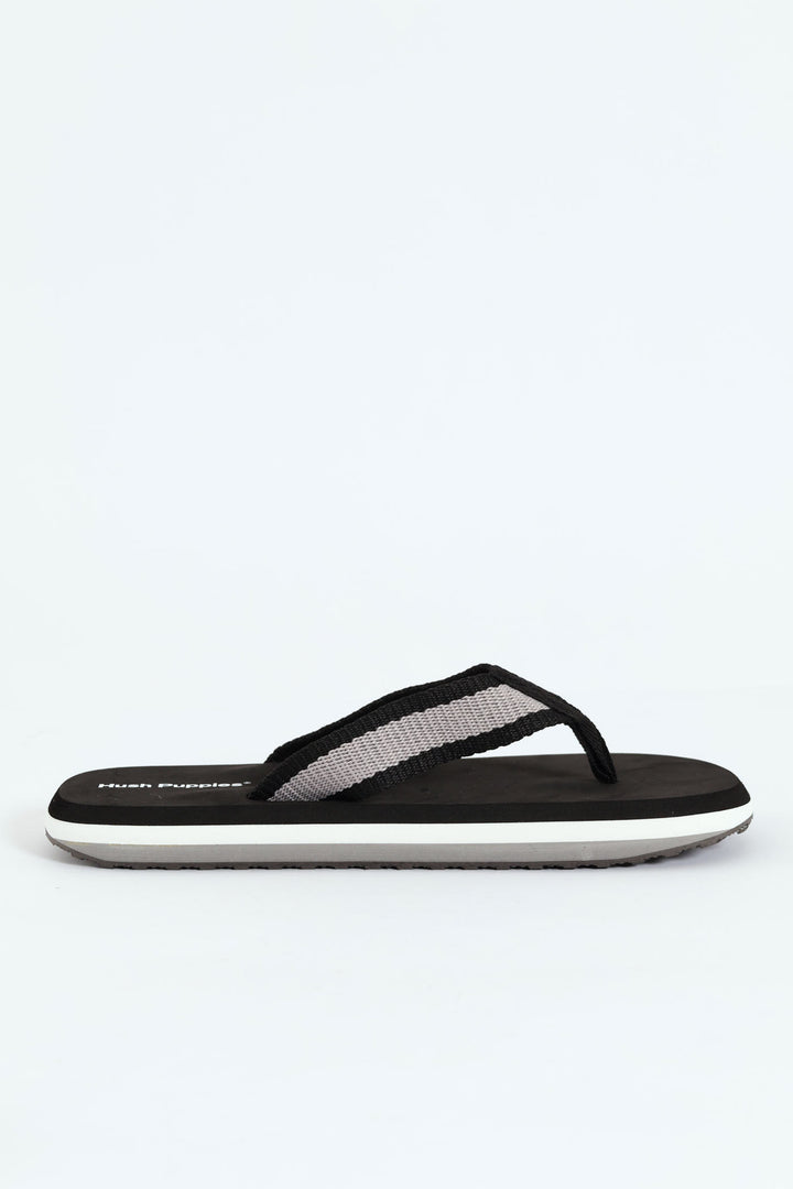 Andreas Wide Vamp Sandal - Black