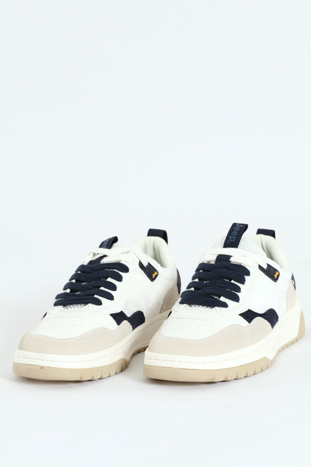 Latitude Panelled Lace Up Sneaker - Navy/White