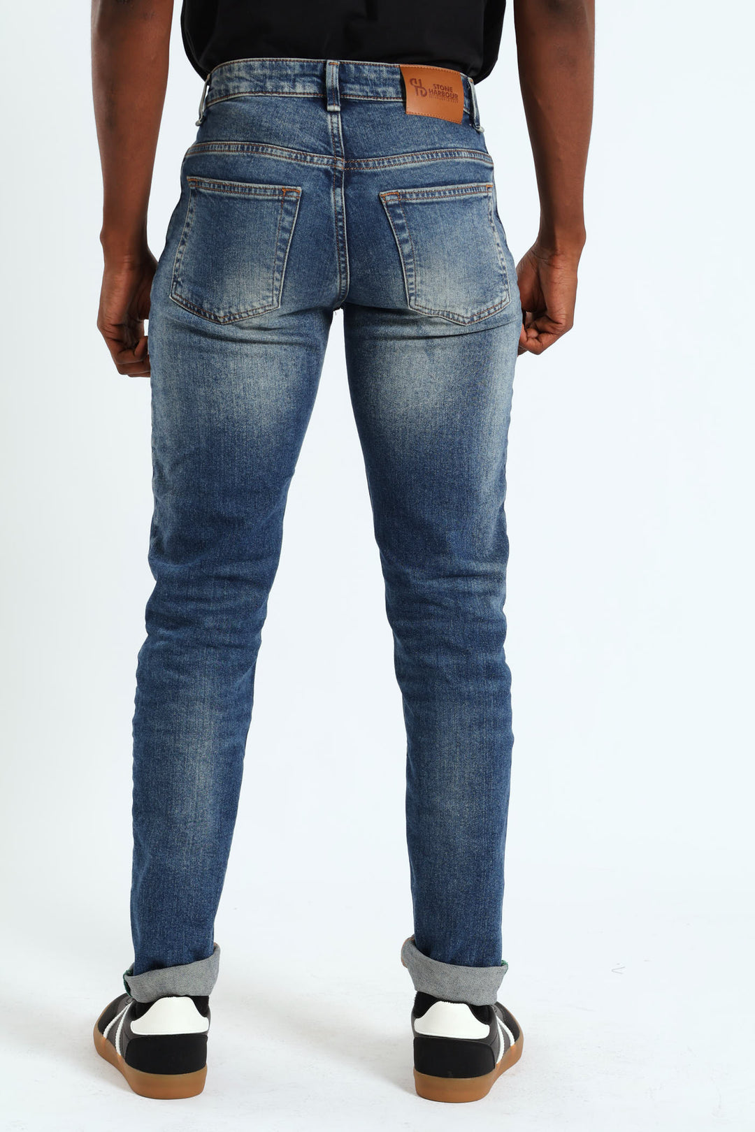 Mid Worn In Skinny Jean - Mid Blue