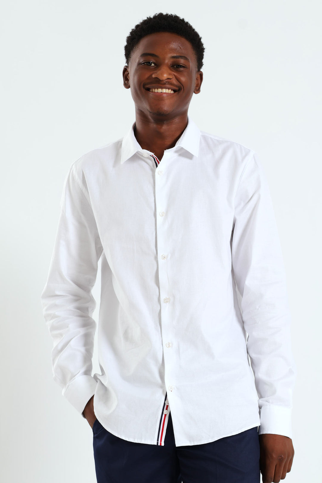 Trimmed Shirt - White