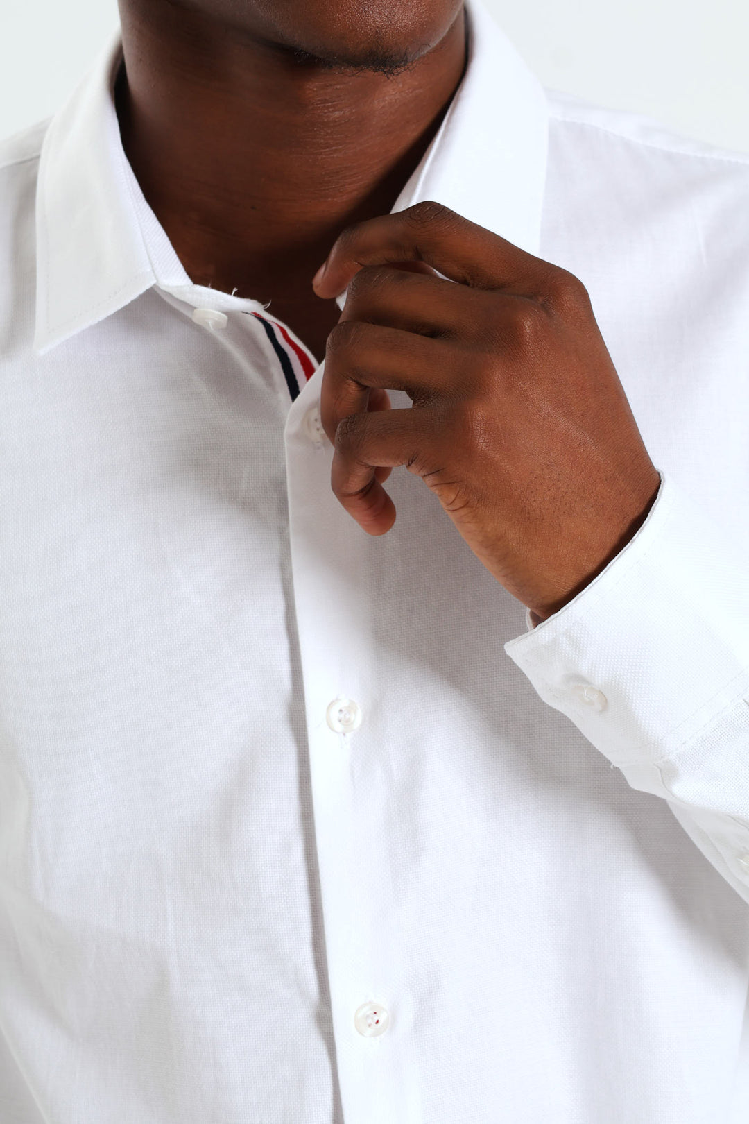 Trimmed Shirt - White