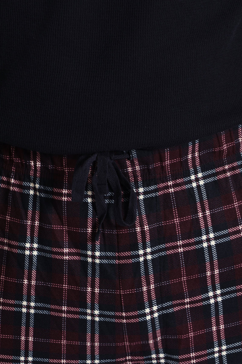 Long Sleeve Top & Butterfleece Pants - Navy