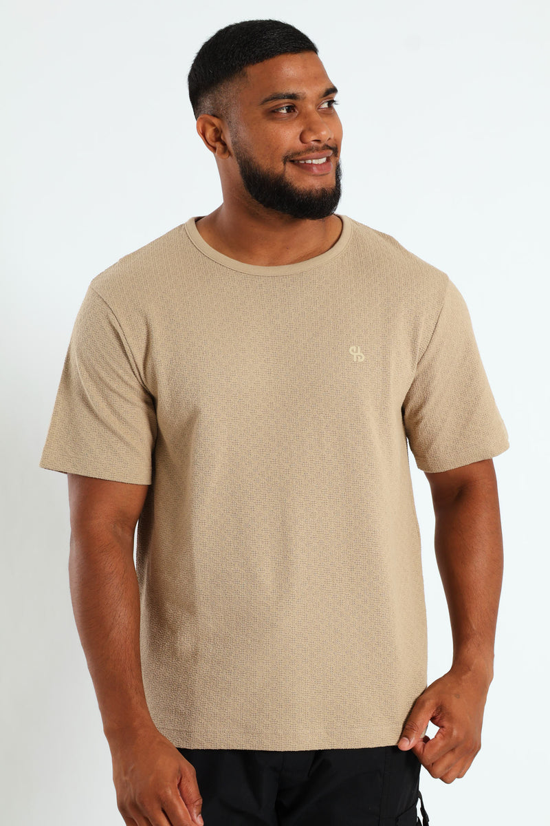 Coir Surf Int Crew Tee - Taupe