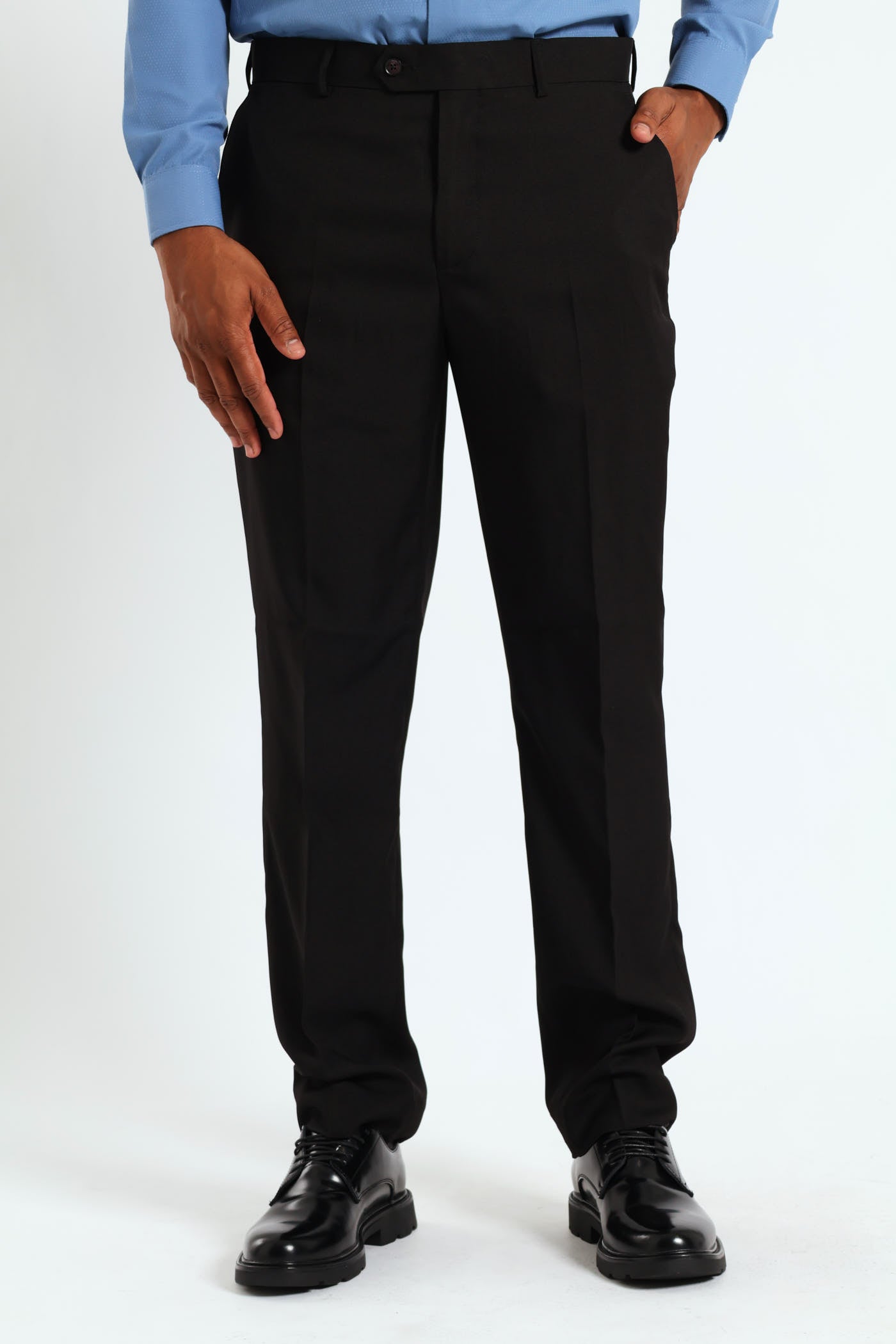 Mens Regular Fit Essential Suit Trouser - Black – Edgars