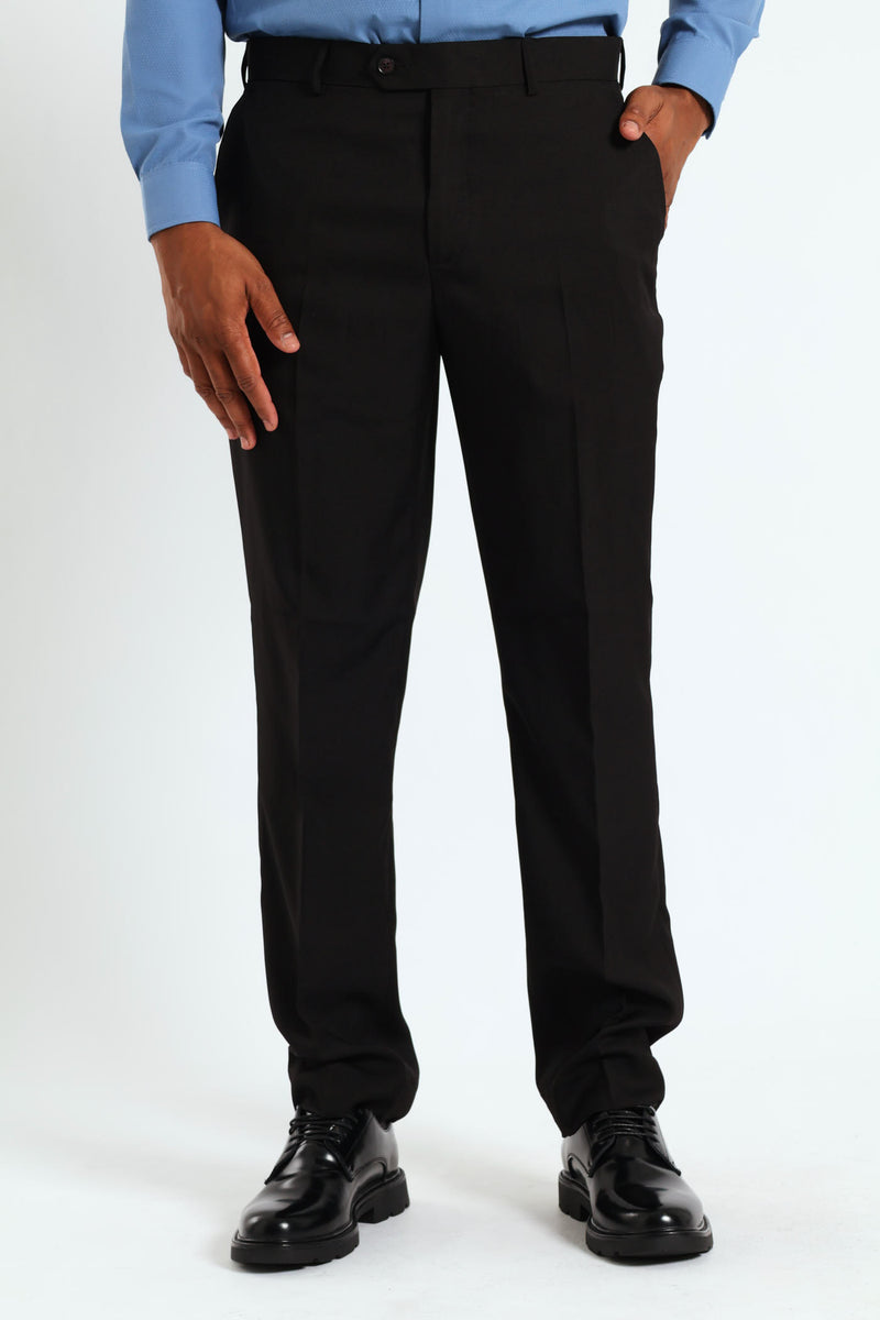 Regular Fit Essential Suit Trouser - Black