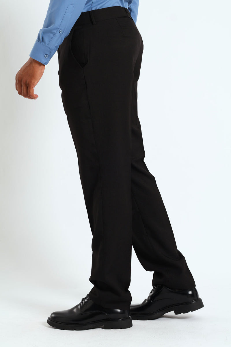 Regular Fit Essential Suit Trouser - Black