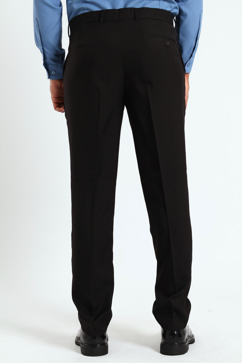 Regular Fit Essential Suit Trouser - Black