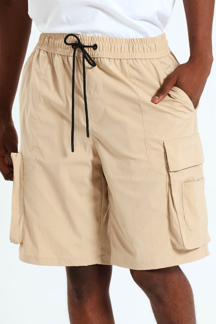 Multi Cargo Technical Shorts - Stone
