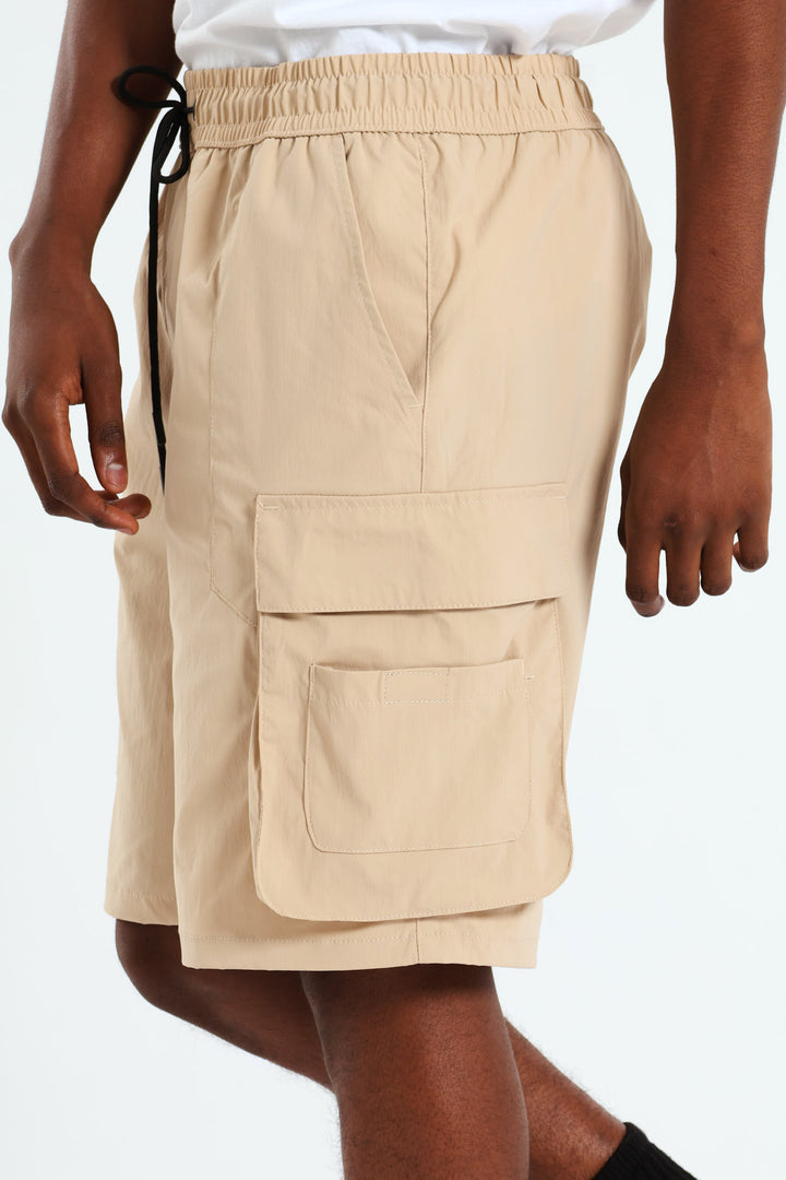 Multi Cargo Technical Shorts - Stone