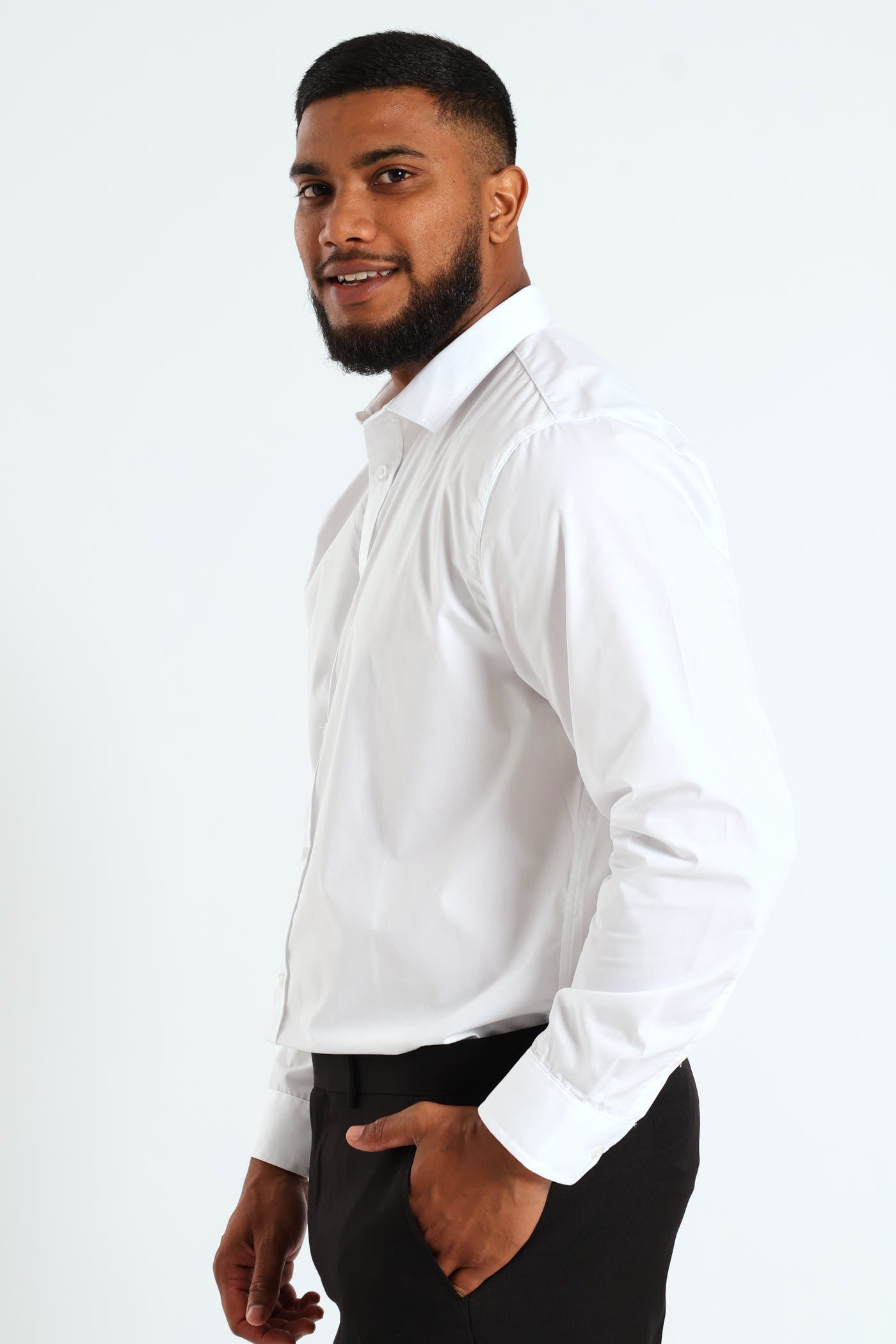 Mens Easy Care Shirt - White – Edgars
