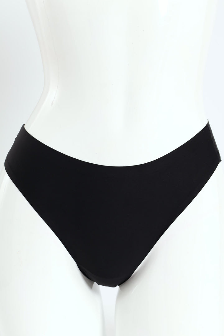 3 Pack Thong Panties - Leopard/Tan/Black