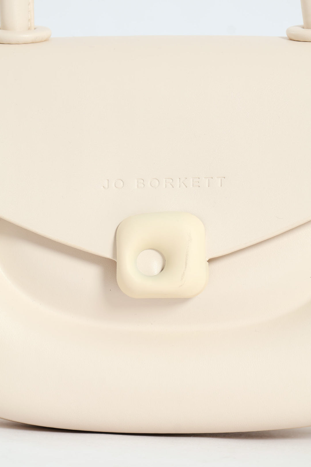 Florence Flap Bag With Top Handle - Beige