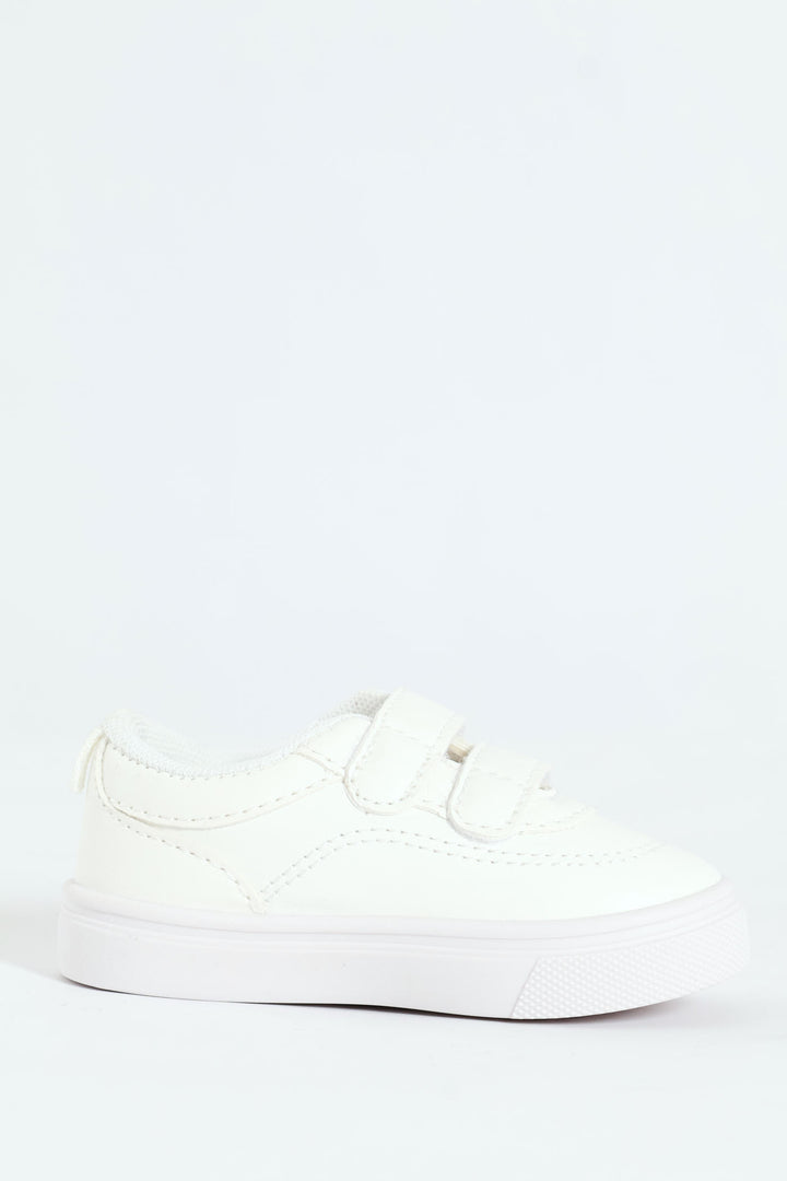Baby Boys Sneaker With Straps - White