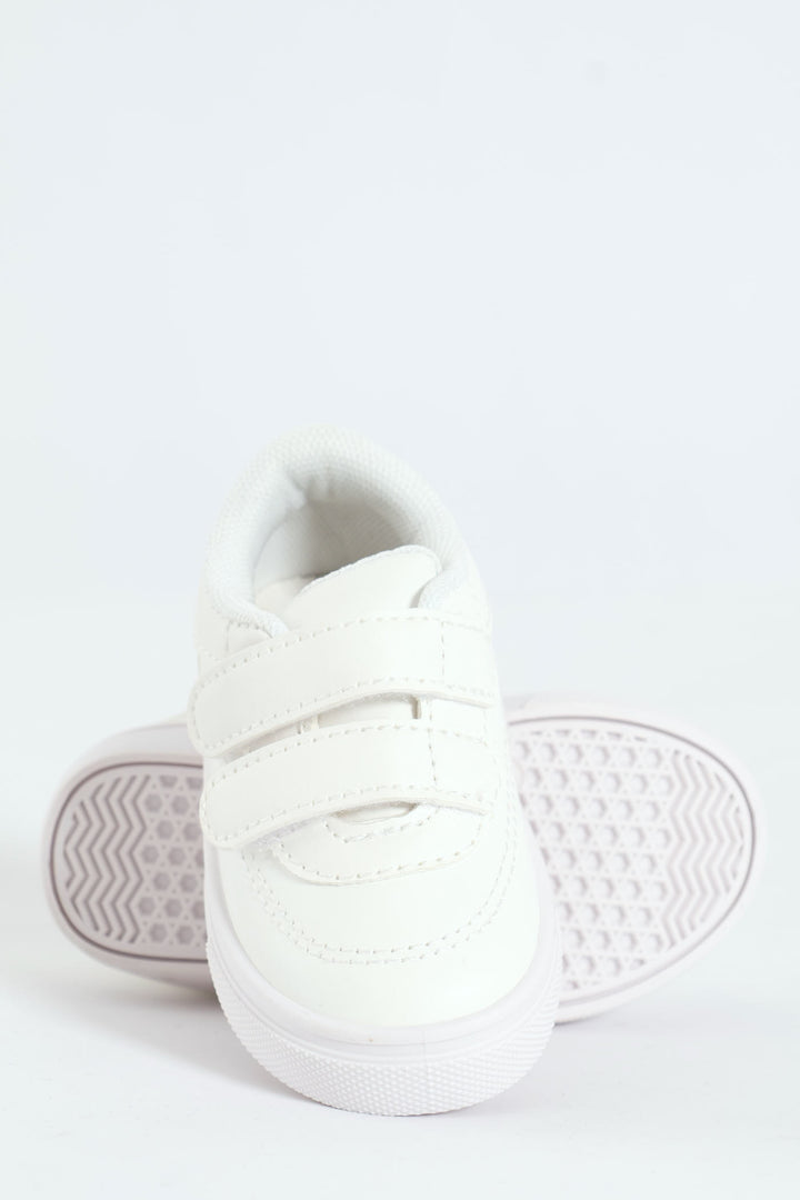 Baby Boys Sneaker With Straps - White