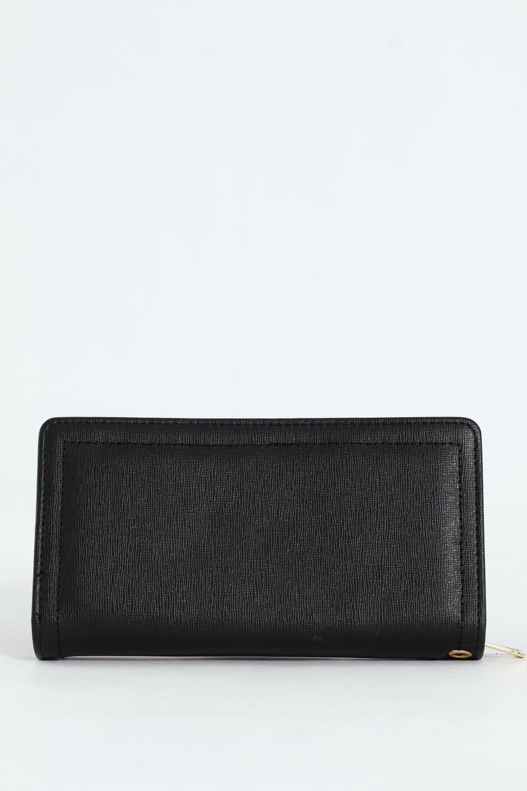 Flap Zip Around Bifold Purse - Black