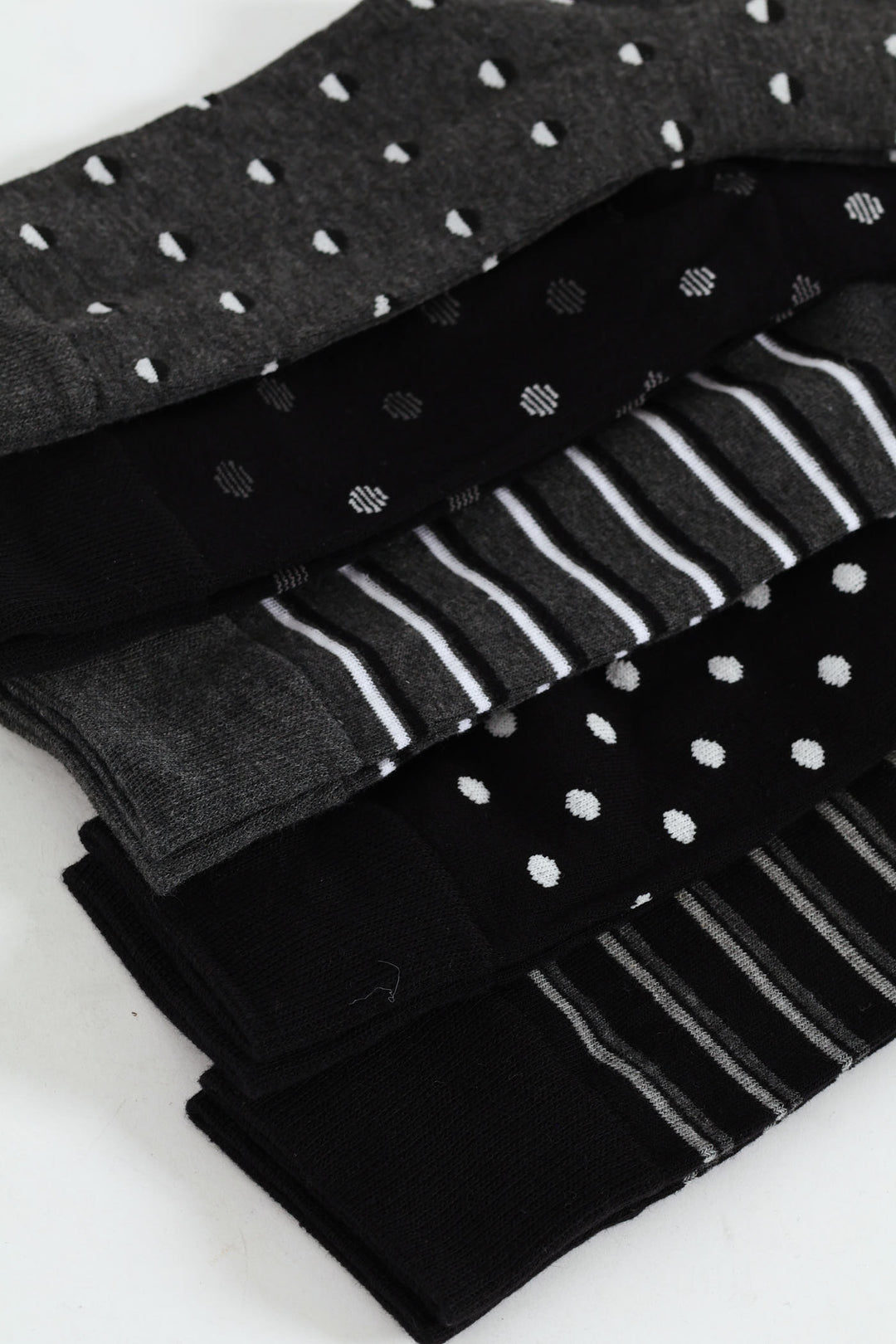 5 Pack Anklet Socks - Black/Grey