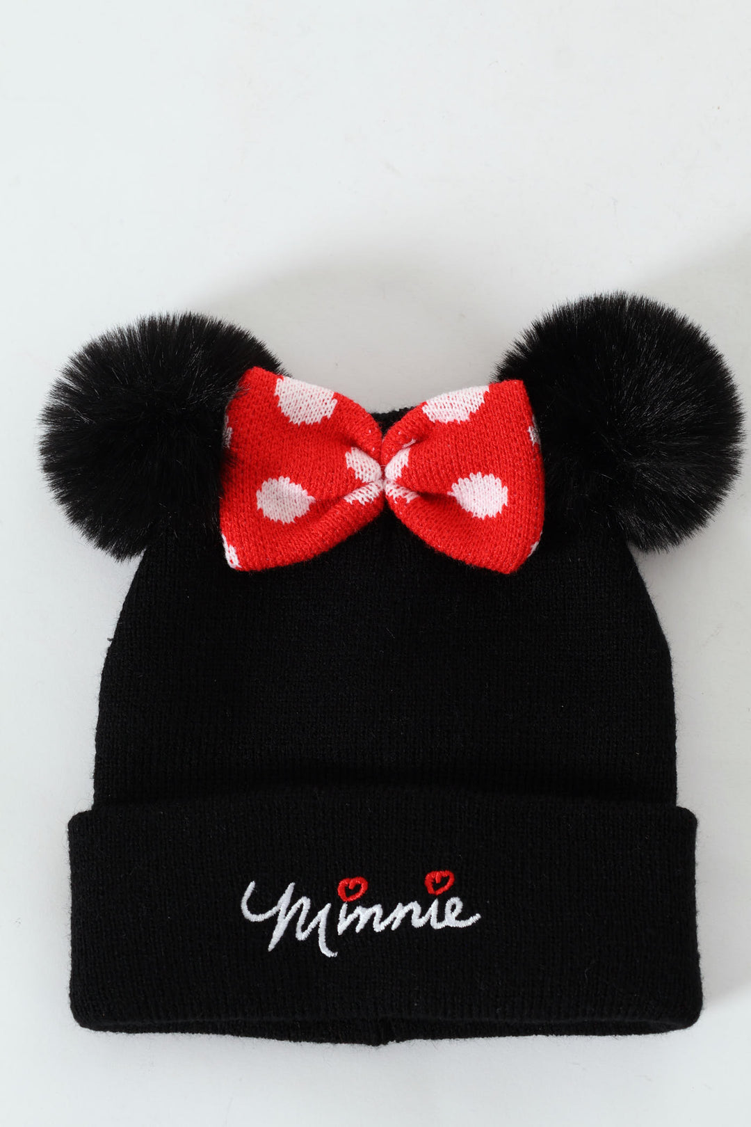 Pre-Girls Minnie Beanie - Black