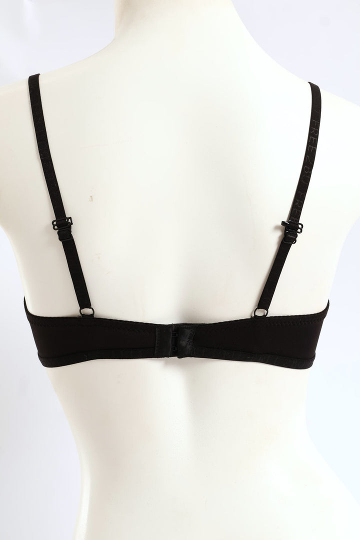 3 Pack T-Shirt Bras - Black/Mocha/White