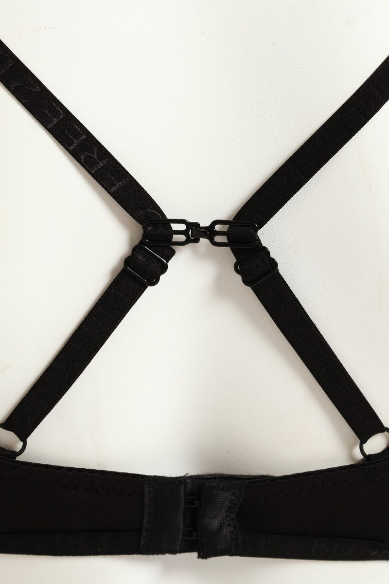 3 Pack T-Shirt Bras - Black/Mocha/White