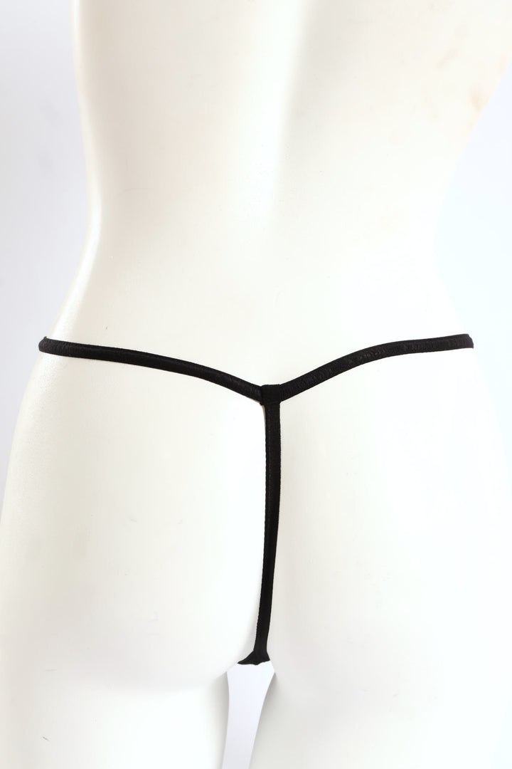 Ladies 3 Pack Wide Ribbed Seamless T-String Panty - Black/Mocca/White