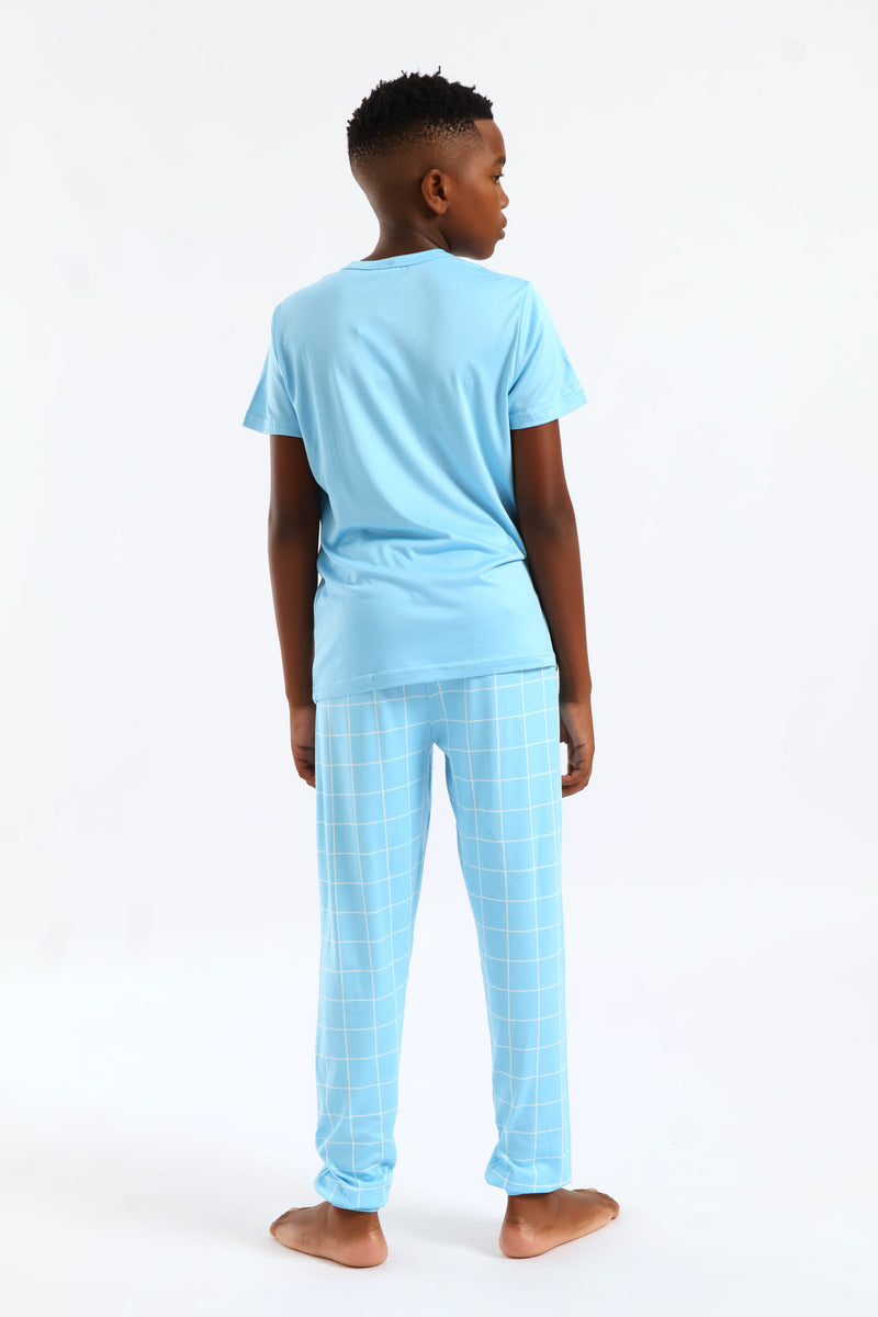 Boys Gamer Transitional Sleep Set - Blue