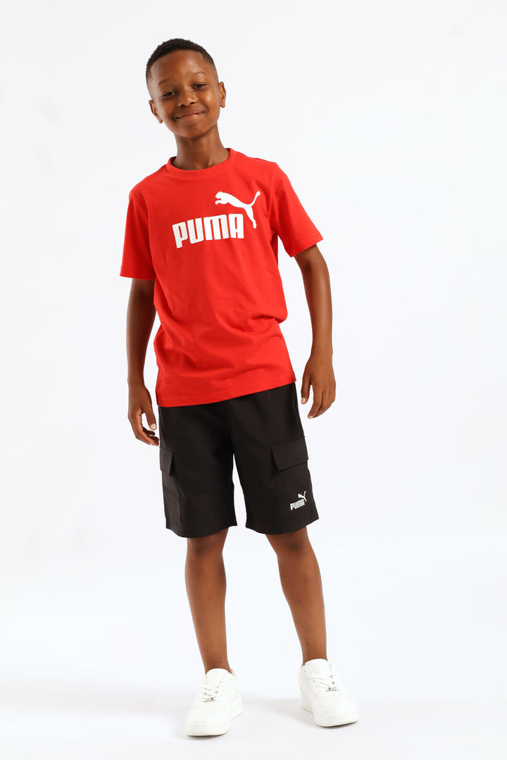 Boys Essential No. 1 Logo Tee - Red