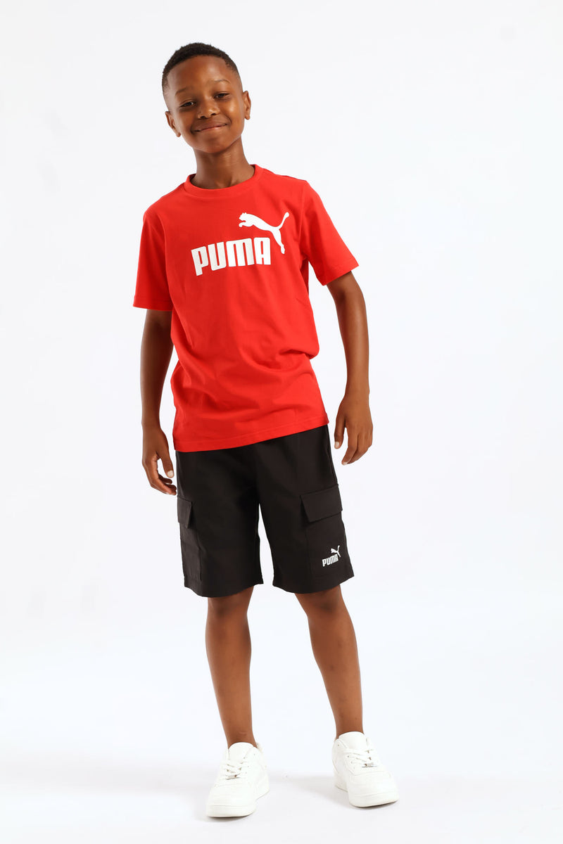 Boys Essential No. 1 Logo Tee - Red